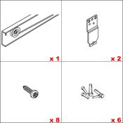 Immagine di Kit ante scorrevoli Hawa Combino L 40 synchro - art. 056.3173.071 