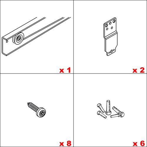 Immagine di Kit ante scorrevoli Hawa Combino L 40 synchro - art. 056.3173.071 