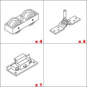 Immagine di Kit persiane scorrevoli Hawa Frontslide 60 Matic Symmetric - art. 25133 