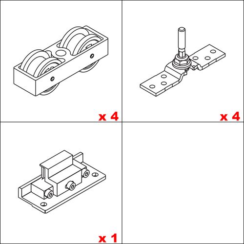 Immagine di Kit persiane scorrevoli Hawa Frontslide 60 Matic Symmetric - art. 25133 