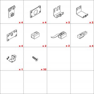 Immagine di Kit ante scorrevoli Hawa Combino 35 H MS 2 doors - art. 056.3181.073 