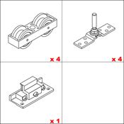 Immagine di Kit persiane scorrevoli Hawa Frontslide 100 Matic Symmetric - art. 25139 