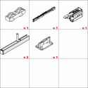 Immagine di Kit porte scorrevoli Hawa Junior 100 B +20 - art. 30232 