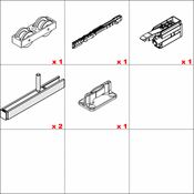 Immagine di Kit porte scorrevoli Hawa Junior 100 B +20 - art. 30232 