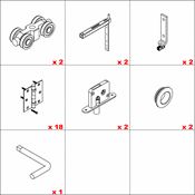Immagine di Kit ante a libro Hawa 20 C Folding Wall 120 6 doors - art. 12807 