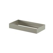Immagine di Kit cassetto altezza 130 mm verniciato bianco ral 9002 per sistema parete Grid interasse 900 mm 