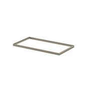 Immagine di Telaio per ripiano in vetro verniciato bianco ral 9002 per sistema parete Grid interasse 900 mm 