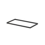 Immagine di Telaio per ripiano in vetro verniciato metalgrey per sistema parete Grid interasse 900 mm 