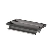 Immagine di Kit telaio con portascarpe verniciato metalgrey per sistema parete Grid interasse 900 mm 