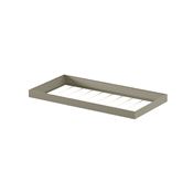 Immagine di Kit telaio con portapantaloni verniciato bianco ral 9002 per sistema parete Grid interasse 900 mm 