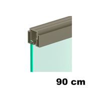 Immagine di Set con accessori tratta orizzontale diritta fino a 900 mm verniciato bianco ral 9002 per sistema parete Grid 