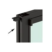 Immagine di Set con accessori coppia pali porta Pivot fino a 3000 mm verniciato metalgrey per sistema parete Grid 