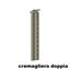 Immagine di Set con accessori palo con cremagliere su 2 lati fino a 3000 mm verniciato bianco ral 9002 per sistema parete Grid 