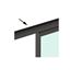 Immagine di Set con accessori tratta orizzontale con binario per porta scorrevole fino a 1800 mm (per porta larghezza fino a 900 mm) verniciato metalgrey per sistema parete Grid 