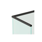 Immagine di Set con accessori tratta orizzontale 2 lati a 90° fino a 900 mm verniciato metalgrey per sistema parete Grid 