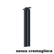 Immagine di Set con accessori palo senza cremagliere fino a 3000 mm verniciato grafite per sistema parete Grid 