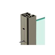 Immagine di Set con accessori palo terminale a muro fino a 3000 mm verniciato bianco ral 9002 per sistema parete Grid 