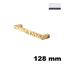 Immagine di Maniglia L133 A interasse 128 mm ottone finitura cromo lucido 