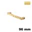 Immagine di Maniglia L133 B interasse 96 mm ottone finitura oro lucido 