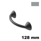 Immagine di Maniglia U848 interasse 128 mm gomma nera 