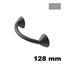 Immagine di Maniglia U848 interasse 128 mm gomma nera 