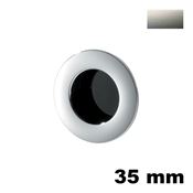 Immagine di Maniglia U853 B diametro 35 mm metallo pressofuso finitura nichel satinato 