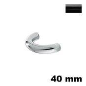 Immagine di Maniglia U863 C interasse 40 mm metallo pressofuso finitura nero lucido 