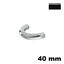 Immagine di Maniglia U863 C interasse 40 mm metallo pressofuso finitura nero lucido 