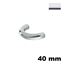 Immagine di Maniglia U863 C interasse 40 mm metallo pressofuso finitura cromo lucido 