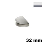 Immagine di Maniglia U874 A interasse 32 mm metallo pressofuso finitura cromo lucido 