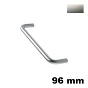Immagine di Maniglia U892 B interasse 96 mm metallo pressofuso finitura nichel satinato 
