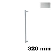 Immagine di Maniglia U9017 C interasse 320 mm metallo pressofuso finitura argento 