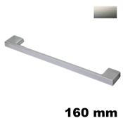 Immagine di Maniglia U9020 B interasse 160 mm metallo pressofuso finitura nichel satinato lucido 