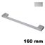 Immagine di Maniglia U9020 B interasse 160 mm metallo pressofuso finitura argento 