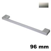 Immagine di Maniglia U9020 C interasse 96 mm metallo pressofuso finitura nichel satinato lucido 