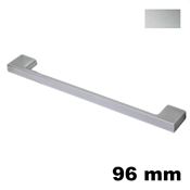 Immagine di Maniglia U9020 C interasse 96 mm metallo pressofuso finitura argento 