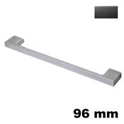 Immagine di Maniglia U9020 C interasse 96 mm metallo pressofuso finitura antracite 