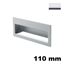 Immagine di Maniglia U9045 A da incassare 110x42 mm metallo pressofuso finitura cromo lucido 