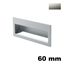 Immagine di Maniglia U9045 B da incassare 60x42 mm metallo pressofuso finitura nichel satinato 