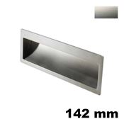 Immagine di Maniglia U9052 da incassare 142x45 mm metallo pressofuso finitura nichel satinato 