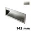 Immagine di Maniglia U9052 da incassare 142x45 mm metallo pressofuso finitura nichel satinato 