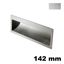 Immagine di Maniglia U9052 da incassare 142x45 mm metallo pressofuso finitura argento 