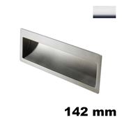 Immagine di Maniglia U9052 da incassare 142x45 mm metallo pressofuso finitura cromo lucido 