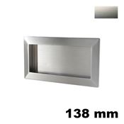 Immagine di Maniglia U9078 A da incassare 138x69 mm metallo pressofuso finitura nichel satinato 