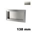 Immagine di Maniglia U9078 A da incassare 138x69 mm metallo pressofuso finitura nichel satinato 