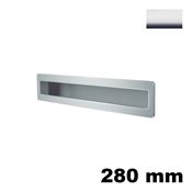 Immagine di Maniglia U9102 da incassare 280x40 mm metallo pressofuso finitura cromo lucido 