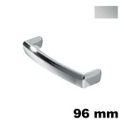 Immagine di Maniglia U9103 D interasse 96 mm metallo pressofuso finitura argento 