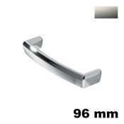Immagine di Maniglia U9103 D interasse 96 mm metallo pressofuso finitura nichel satinato 