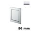 Immagine di Maniglia U9107 B da incassare 56x56 metallo pressofuso finitura cromo lucido 
