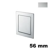 Immagine di Maniglia U9107 B da incassare 56x56 metallo pressofuso finitura argento 